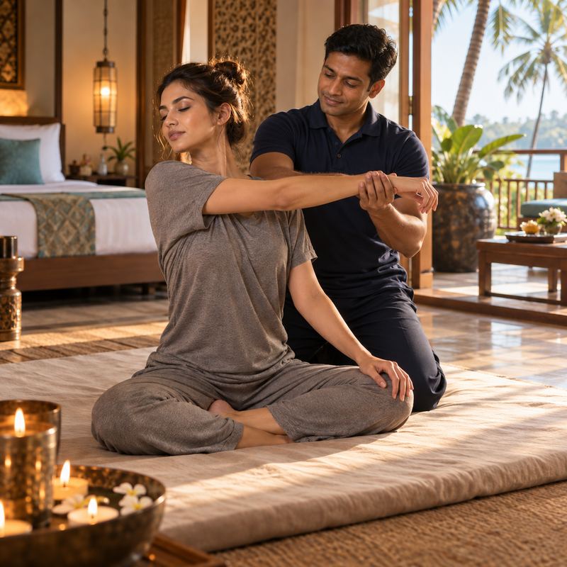Thai stretch and couples massage in Goa